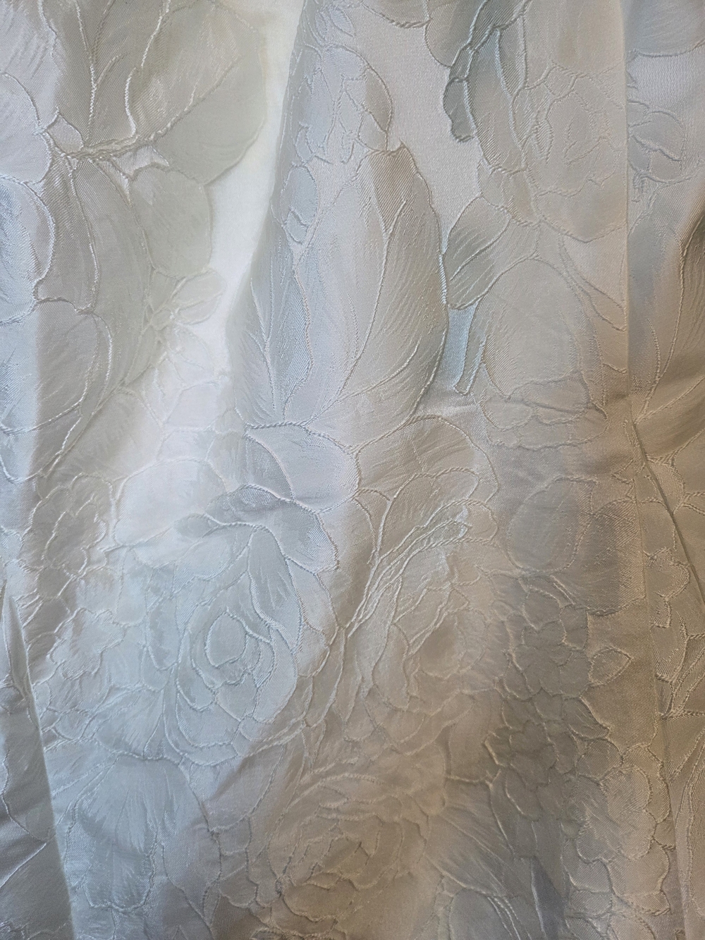 Azazie Kristella Ivory Strapless Floral Jacquard Mermaid Gown Size 16 Nwt - Picture 6 of 7